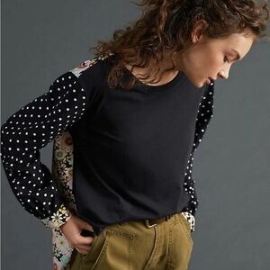 Maeve Anthropologie Split Back Top